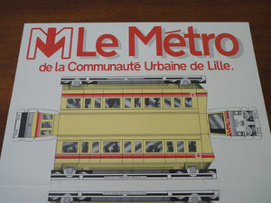 Découpage M LE METRO  de La Communauté Urbaine de Lille