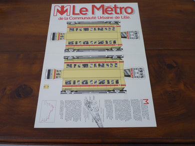 Découpage M LE METRO  de La Communauté Urbaine de Lille