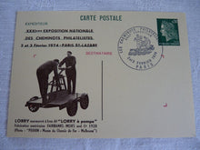 Charger l&#39;image dans la galerie, Carte postale XXXIeme Exposition Nationale des Cheminots Philatélistes Paris St-Lazare