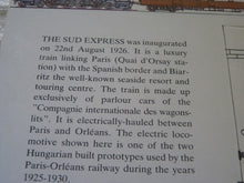 Charger l&#39;image dans la galerie, Découpage train SUD - EXPRESS C.I.W.L. en carton fort texte anglais
