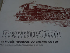 Planches de découpage REPROFORM  du Musée de  Mulhouse Locomotives  "MOUNTAIN EST" - "CRAMPTON"
