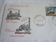 Charger l&#39;image dans la galerie, Enveloppe ferroviaire 1er jour République du Mali 1973