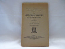 Charger l&#39;image dans la galerie, L&#39;Electrodynamique des corps en mouvement, ALBERT EINSTEIN, 1925