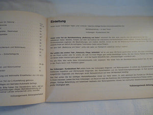 VOLKSWAGEN 412 E Notice  BETRIEBSANLEITUNG