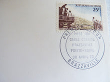 Charger l&#39;image dans la galerie, Enveloppe ferroviaire 1er jour République Populaire du Congo 1970