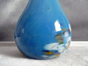 Vase en pâte de verre bleu
