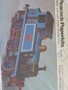 Découpage carton locomotive à vapeur P CLASS 'BLUEBELL' S.E. & Chatham Railway