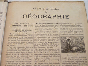 Livre de géographie cours primaire 1908