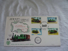 Charger l&#39;image dans la galerie, Enveloppe ferroviaire 1er jour Jersey Centenary of Railway