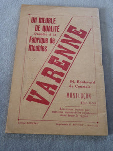 Indicateur SNCF  Hiver 1937 - 1938