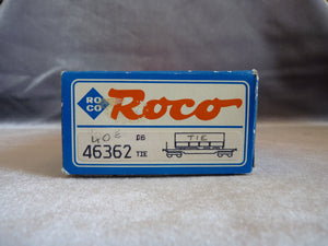 ROCO 46362 - Wagon poche surbaissé Tiefladewagen TIE INTERNATIONAL TRANSPORTS