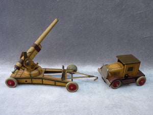 CK - CKO - Rare canon et tracteur d'artillerie mécanique