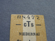 Charger l&#39;image dans la galerie, CTS - Ticket ancien STRASBOURG NIEDERNAI de 3éme Classe de 1952
