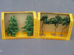 FR - J. Nantier "Fournitures Réalisations" 8056 - 8665 deux boîtes d'arbres (HO Vintage)