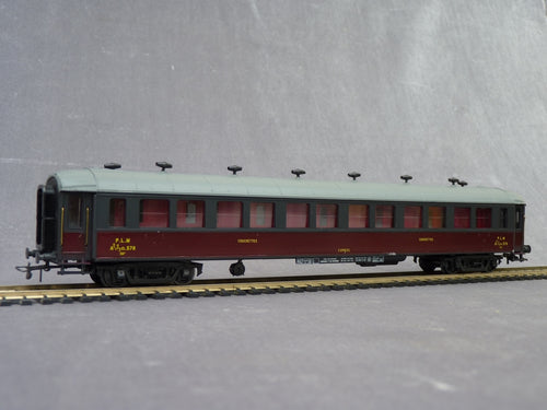 FRANCE TRAINS 238 - Rare voiture Iére cl couchettes A12 1/2 c 12 1/2 yfi du PLM faces lisses