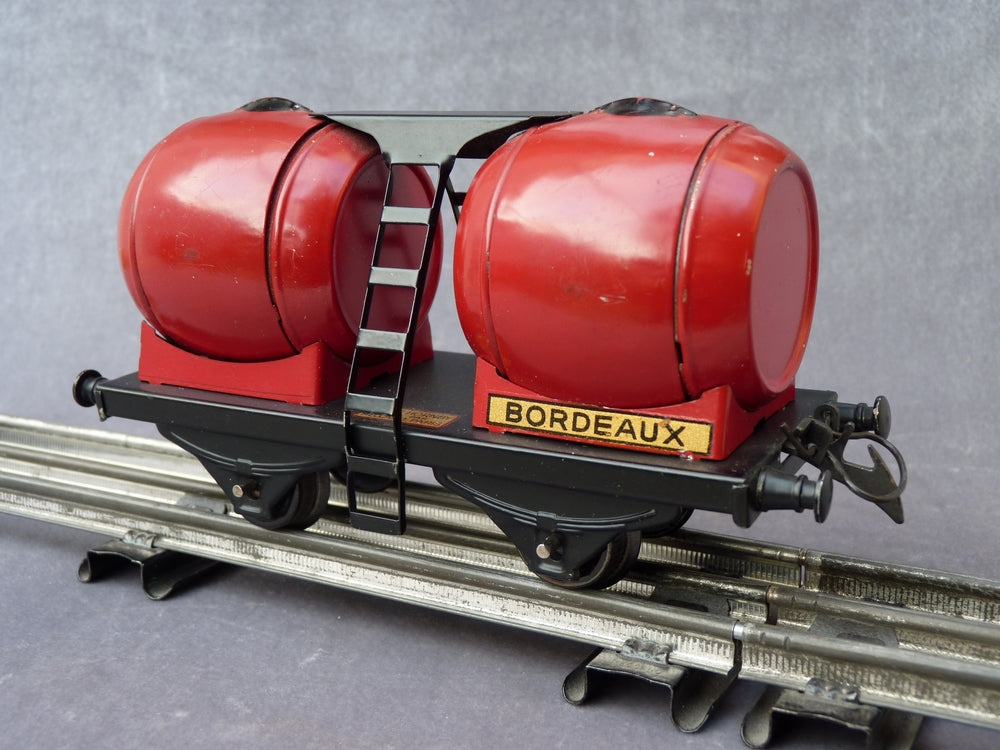 HORNBY MECCANO - Wagon Foudre double d'origine Echelle 0