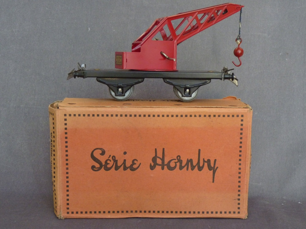 SÉRIE HORNBY - Wagon Grue N°1 - Échelle O / 35mm SÉRIE HORNBY - Wagon Grue N°1 - Échelle O / 35mm
