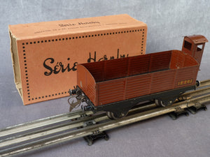 HORNBY - Wagon tombereau à guérite brun (circa 1955) (0 vintage)