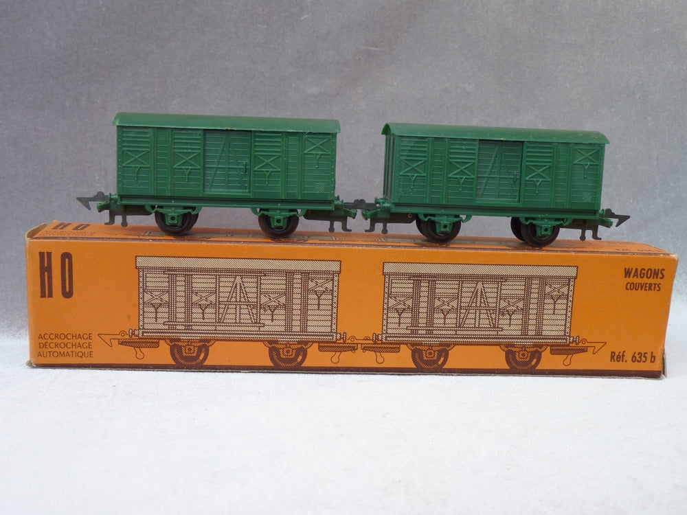 JOUEF 635b - Boîte de 2 wagons couverts (HO Vintage)