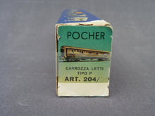 Charger l&#39;image dans la galerie, POCHER 204/2 - CARROZZA LETTI TIPO P - CIWL - à bogies gris (HO vintage)