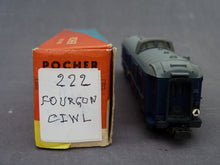 Charger l&#39;image dans la galerie, POCHER 222 - FURGONE CIWL - Fourgon CIWL N°1290 (HO vintage)