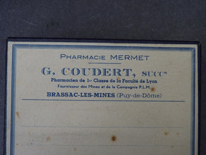 PLM - Boîte à pilules d'un pharmacien de Brassac les Mines (circa 1930)
