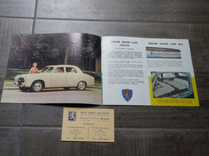 Peugeot 403 catalogue 1959