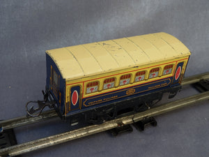 Pour collectionneur, voiture voyageurs à bogies Pullman, 2ème classe, bleue et crème Pour collectionneur, voiture voyageurs à bogies Pullman, 2ème classe, bleue et crème