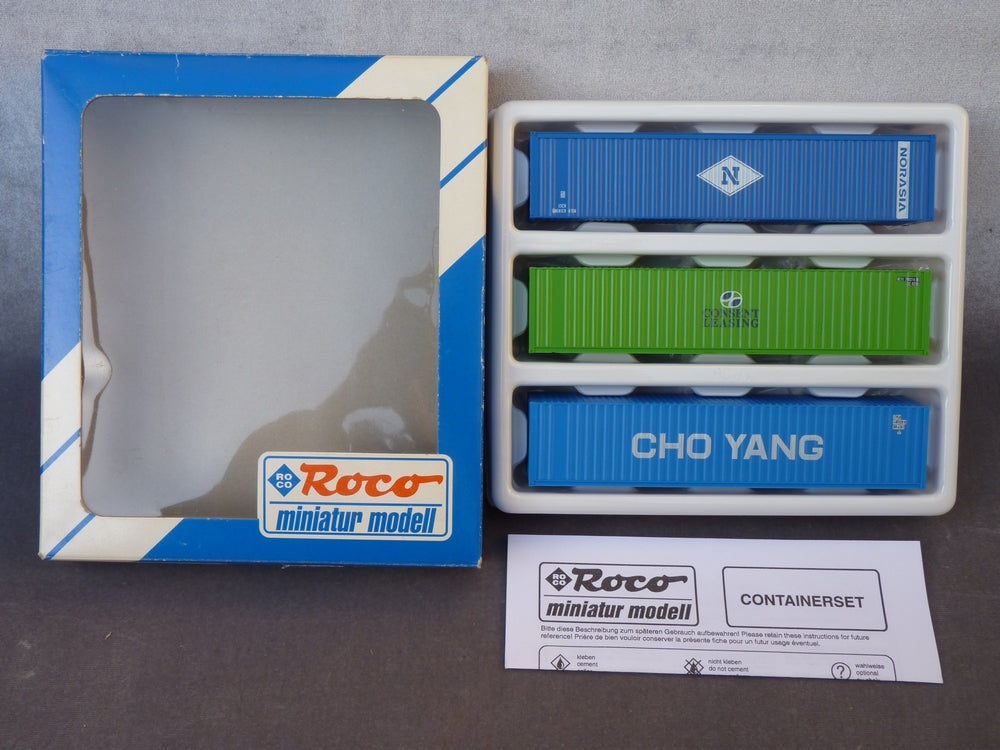 1808 Container Circle ROCO 1808 - Assortiment 3 containers CHO YANG - N - CONSENT LEASING ...